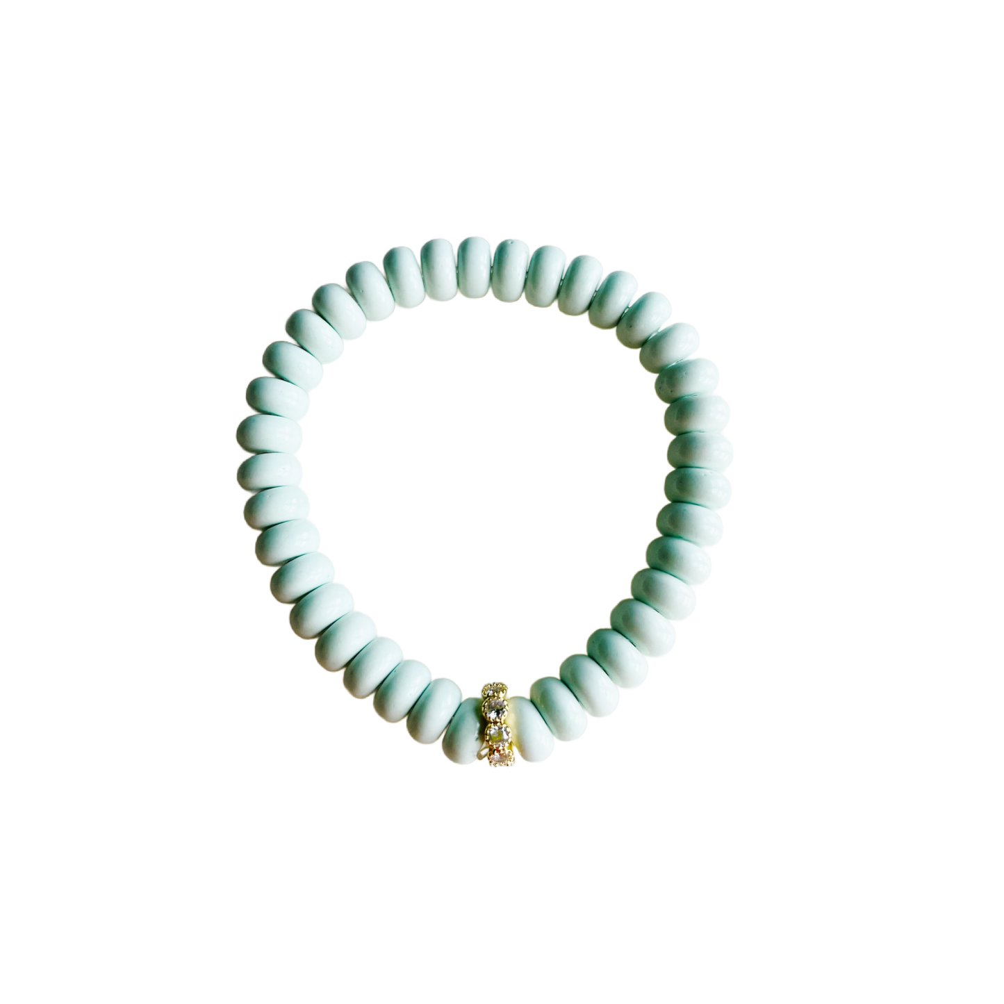Market and King - Candy Stretch Bracelets: Matte Turquoise Imperial Jasper