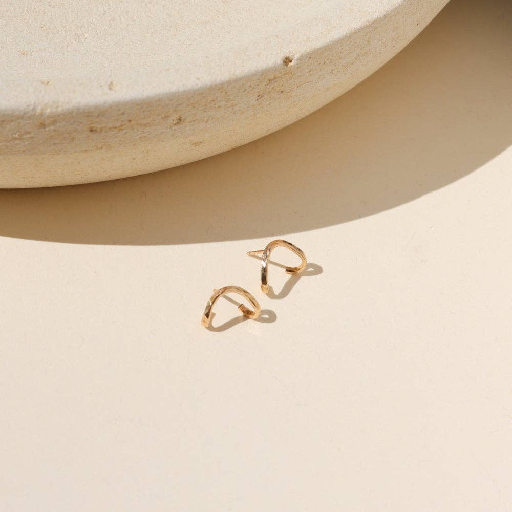 Valley Studs: 14k Gold Fill