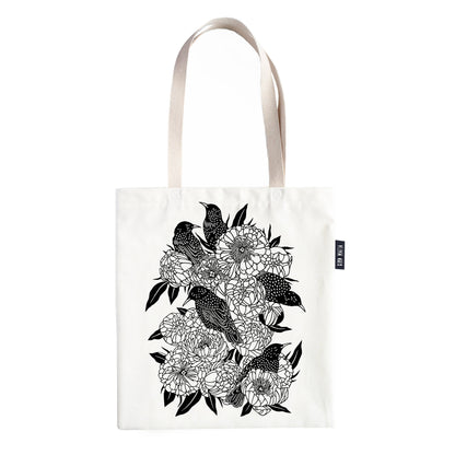 Starlings tote bag