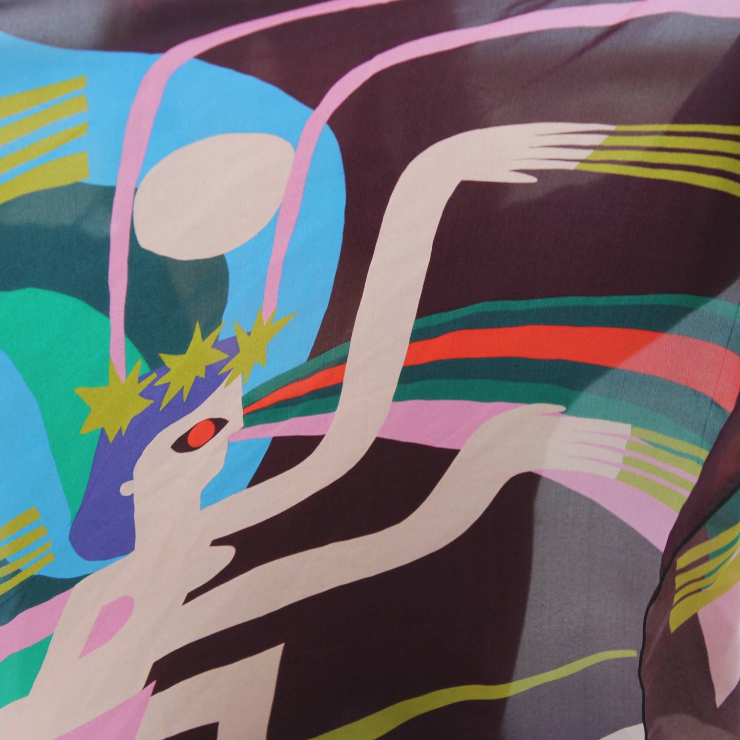 Voyager Silk - Silk Scarves - Onward Through the Darkness | Silk Scarf | Women's Bandana: 26" × 26"
