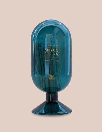 Glass Match Cloche | Pacific Blue