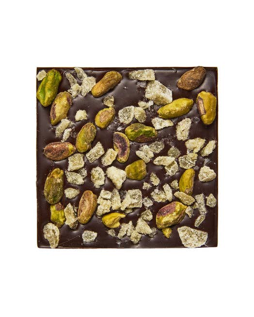Ginger Pistachio Dark Chocolate