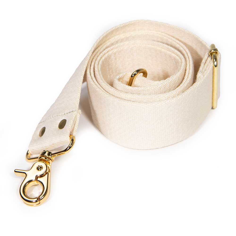 General Knot & Co. - Cotton Webbing Cross Body/ Shoulder Strap- Natural