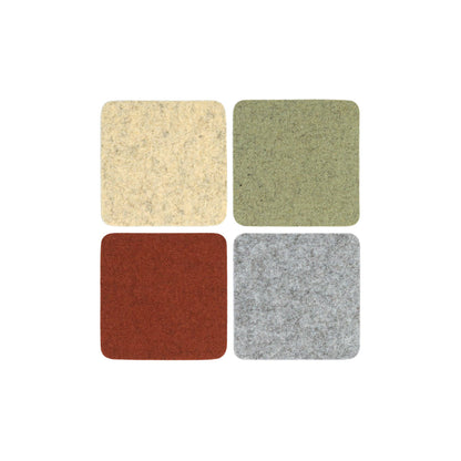 Ikebana: Bierfilzl Merino Wool Felt Square Coasters