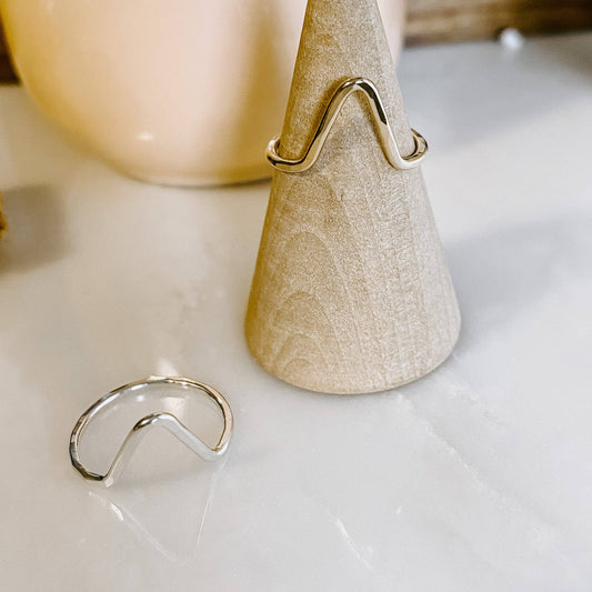 Mountain Stacking Ring: 14k Gold Fill / 8