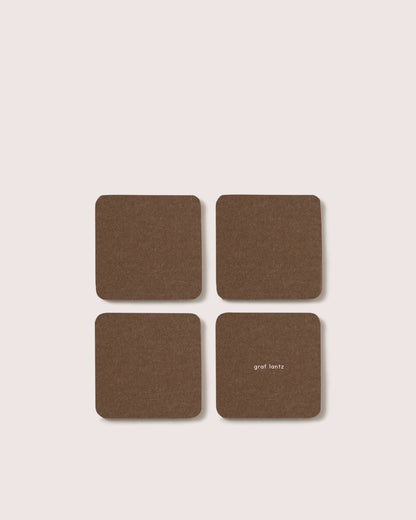 Cumin: Merino Wool Square Coasters