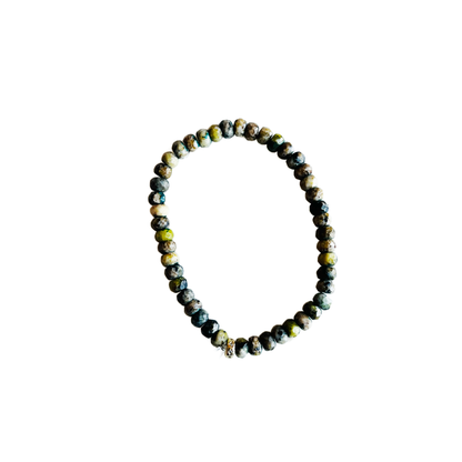 Market and King - Candy Stretch Bracelets: Red Jade