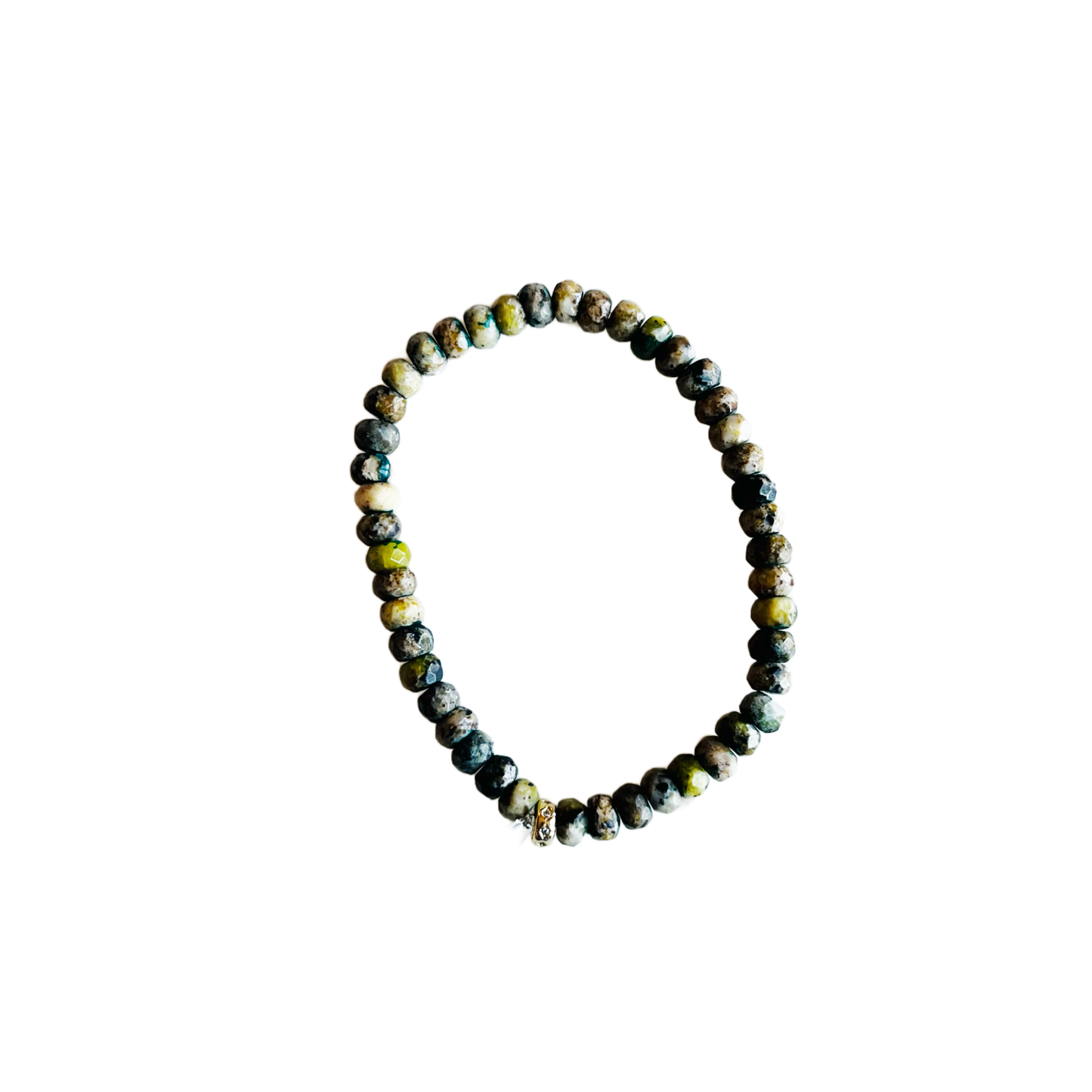 Market and King - Candy Stretch Bracelets: Green Ocean Jade