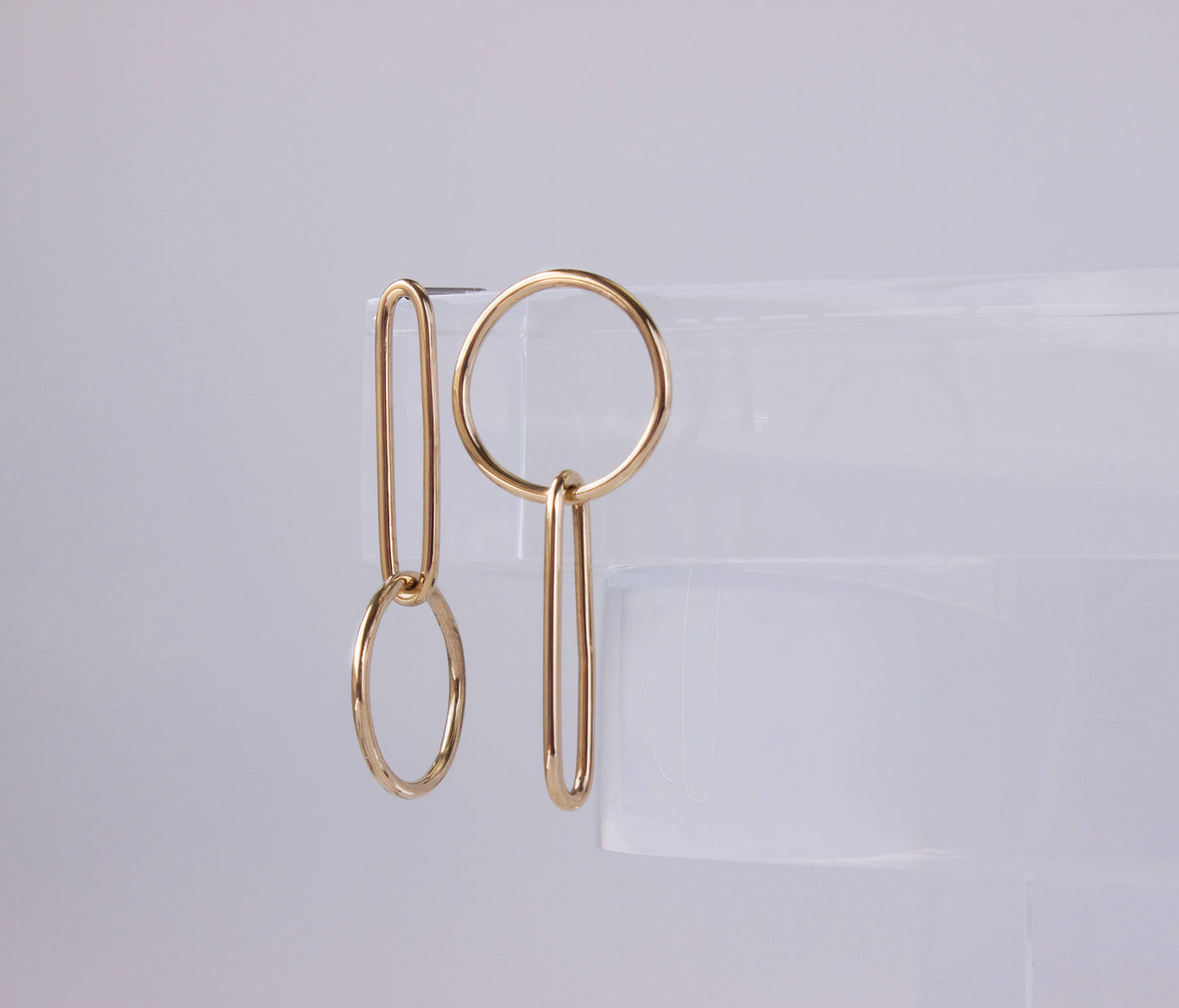 Mirror Link Earrings 14K Gold Fill