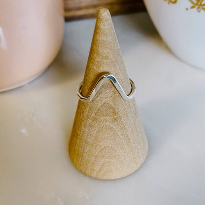 Mountain Stacking Ring: Sterling Silver / 8