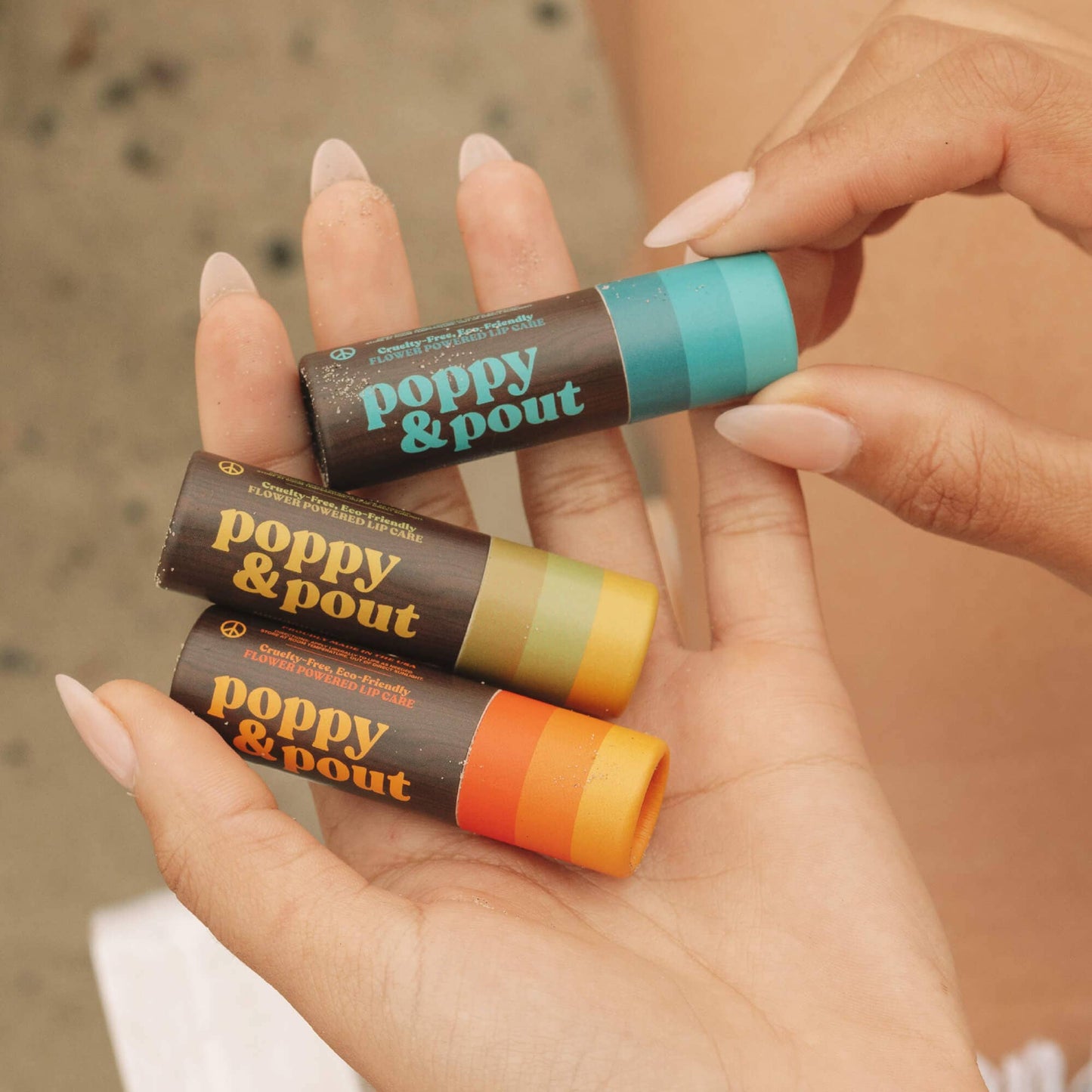 Poppy & Pout - Lip Balm, Retro Surf, Midnight Mint