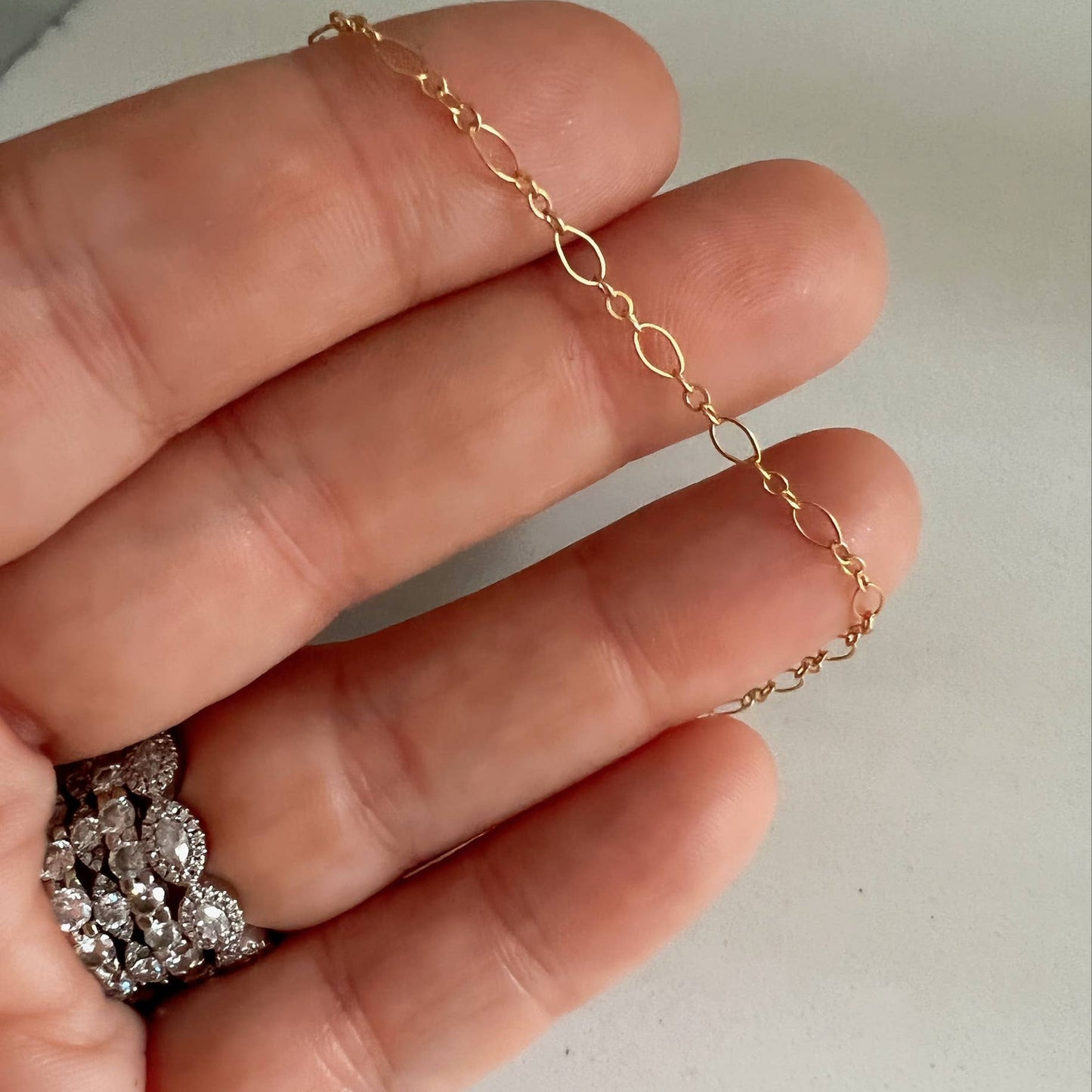 Amour Layering Chain Gold Filled Necklace