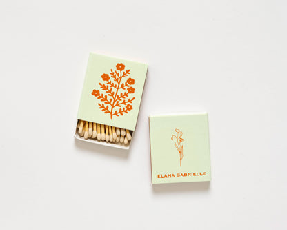 Floral Matchbox - Sage