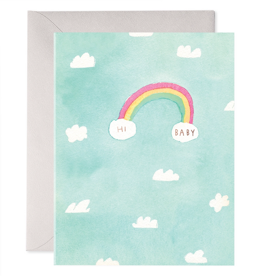 Hi Baby Rainbow Card