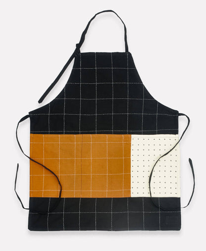 Charcoal Organic Cotton Bib Apron