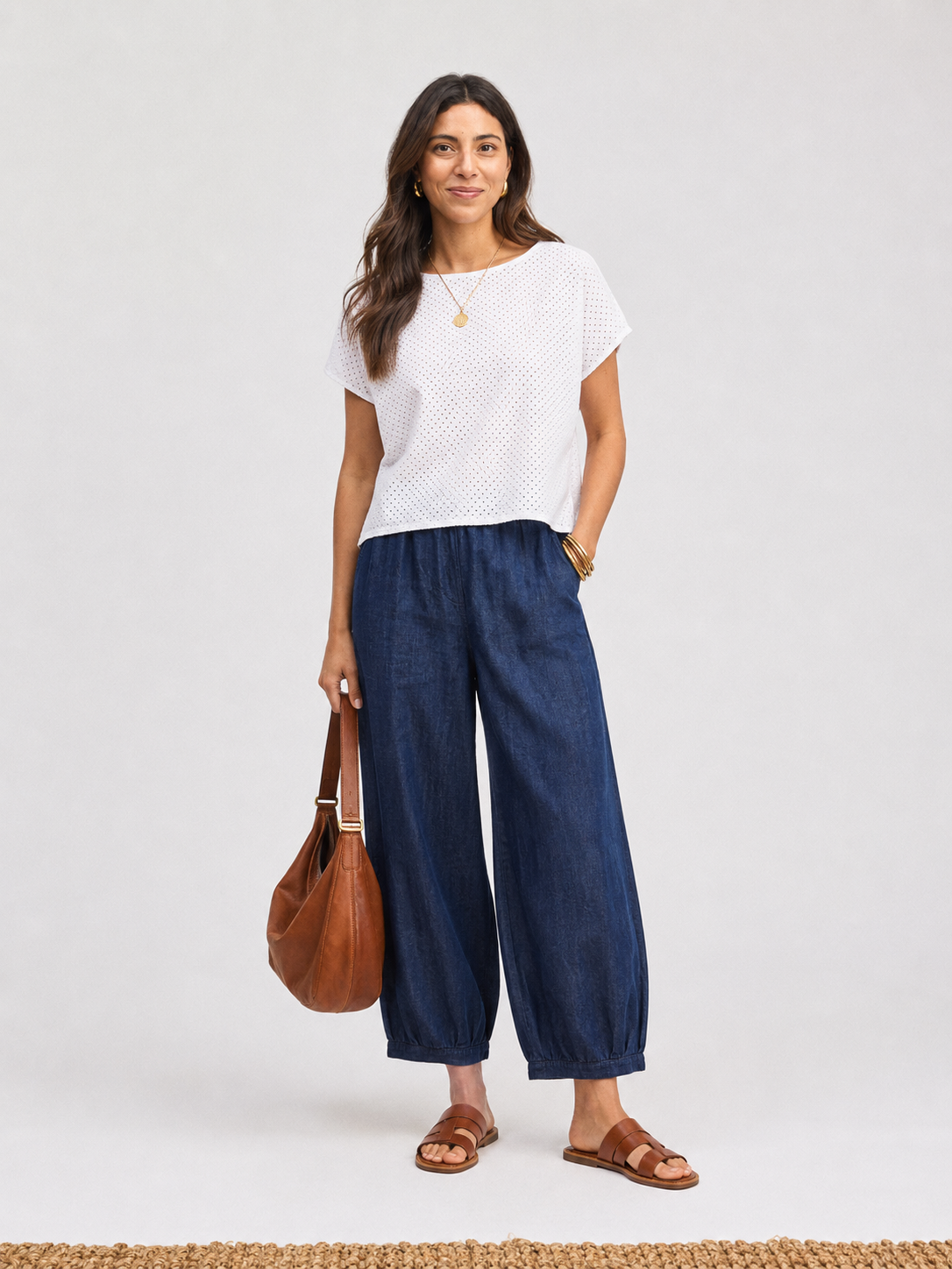 Pinhole Shortsleeve Top