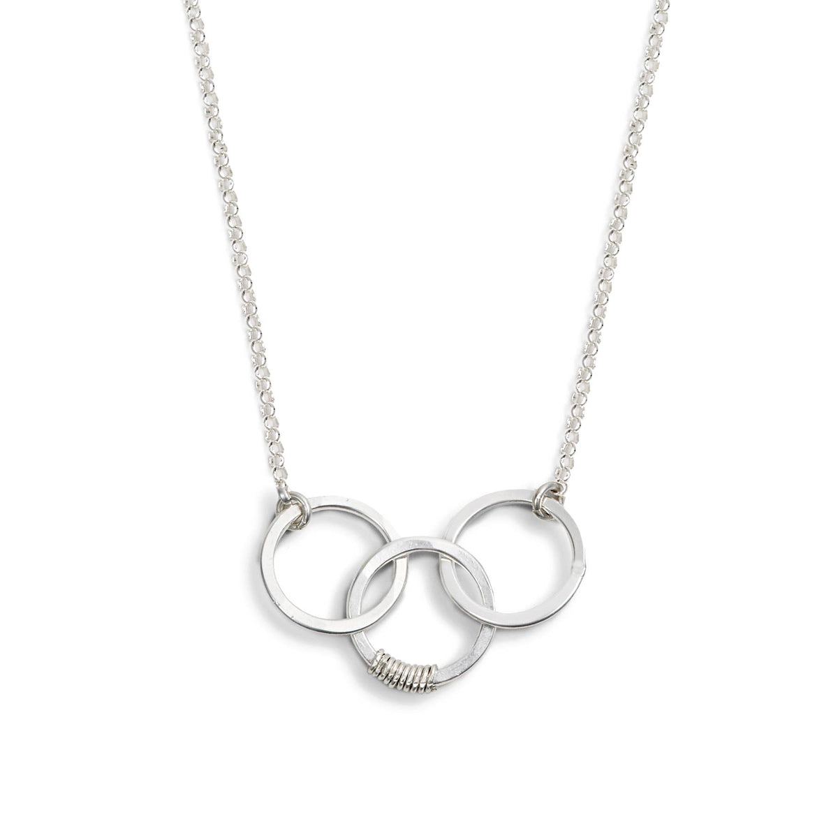 Cartwheel Necklace  Sterling silver / 18"