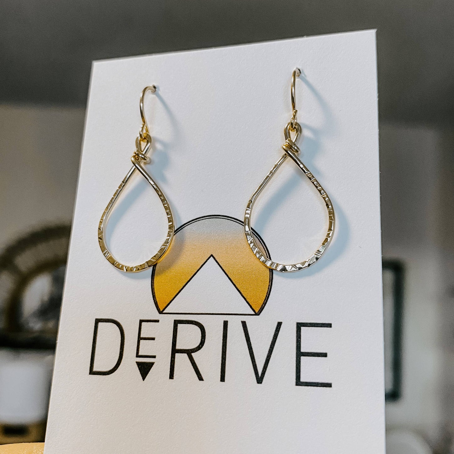 Mini Textured Teardrop Earrings