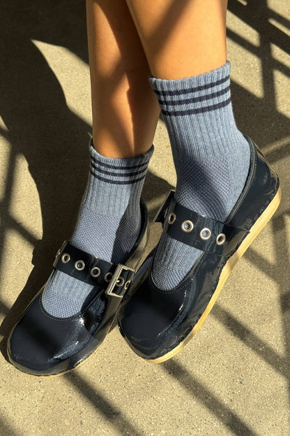 Le Bon Shoppe cozy socks worn with mary janes