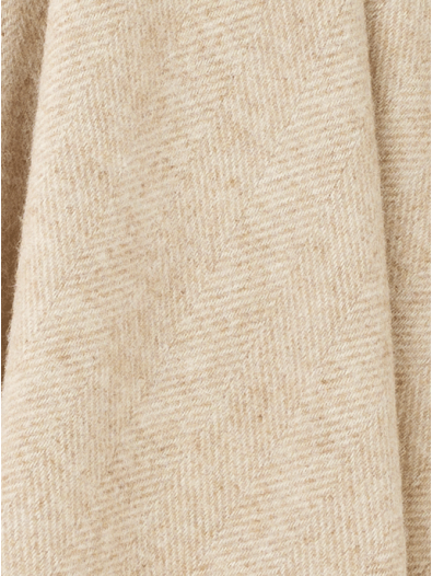 Herringbone 100% British Wool: Camel