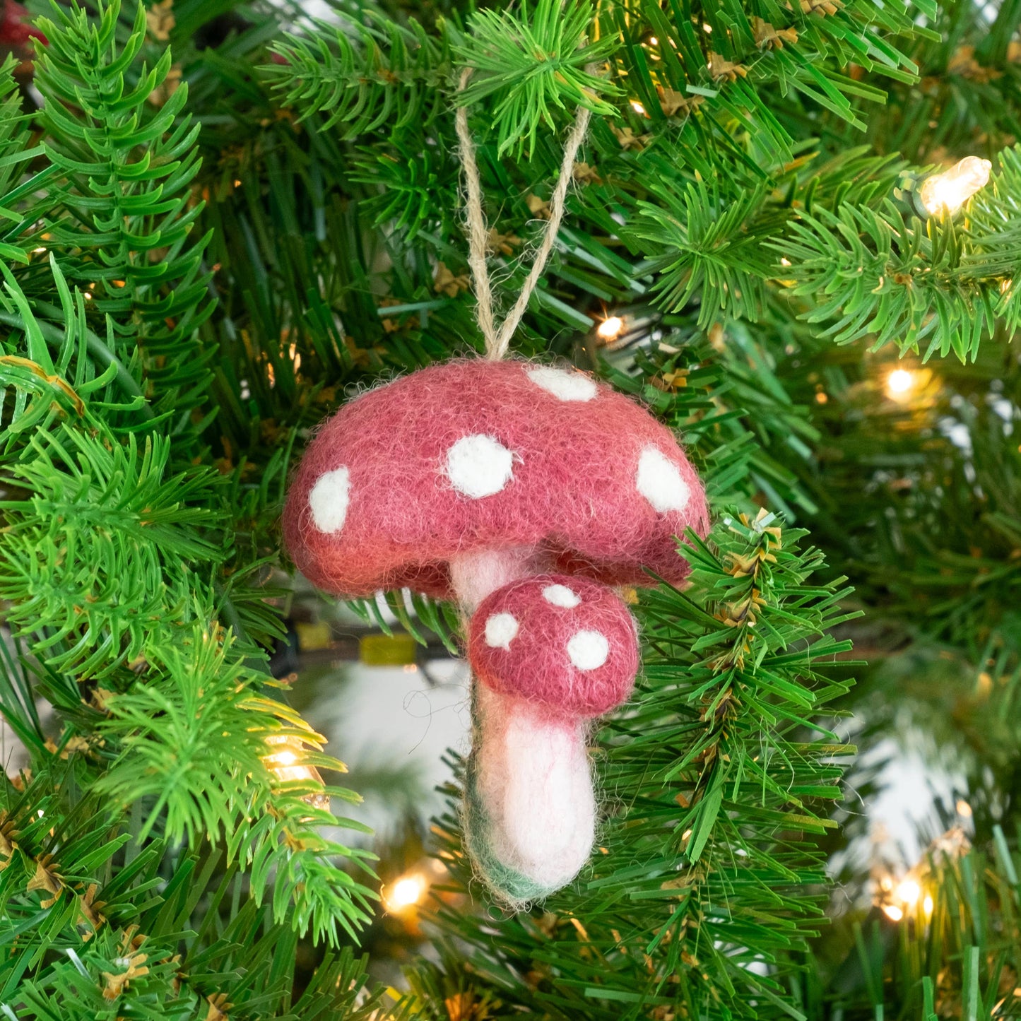 Felt Mushrooms Ornament