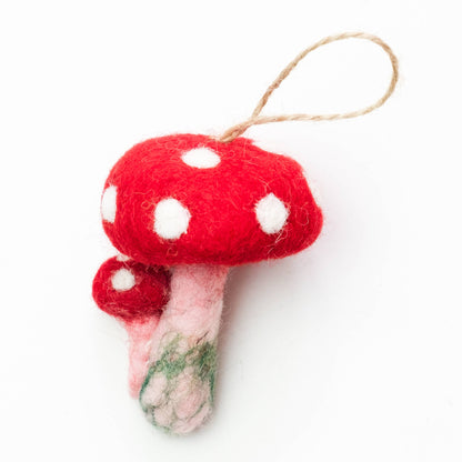 Felt Mushrooms Ornament