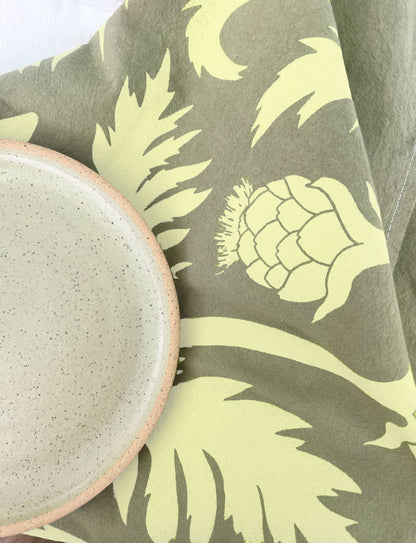 Artichokes Cotton Tea Towel