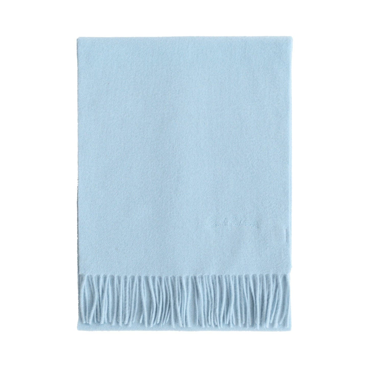 Lost Pattern NYC - "Lost in Warmth" Classic Cashmere Scarf - Light Blue: Light Blue