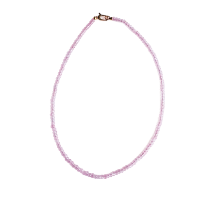 Market and King - Dainty Candy Gemstone Necklace: Aqua Jade