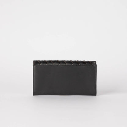 Pau's Pouch - Black Woven Leather