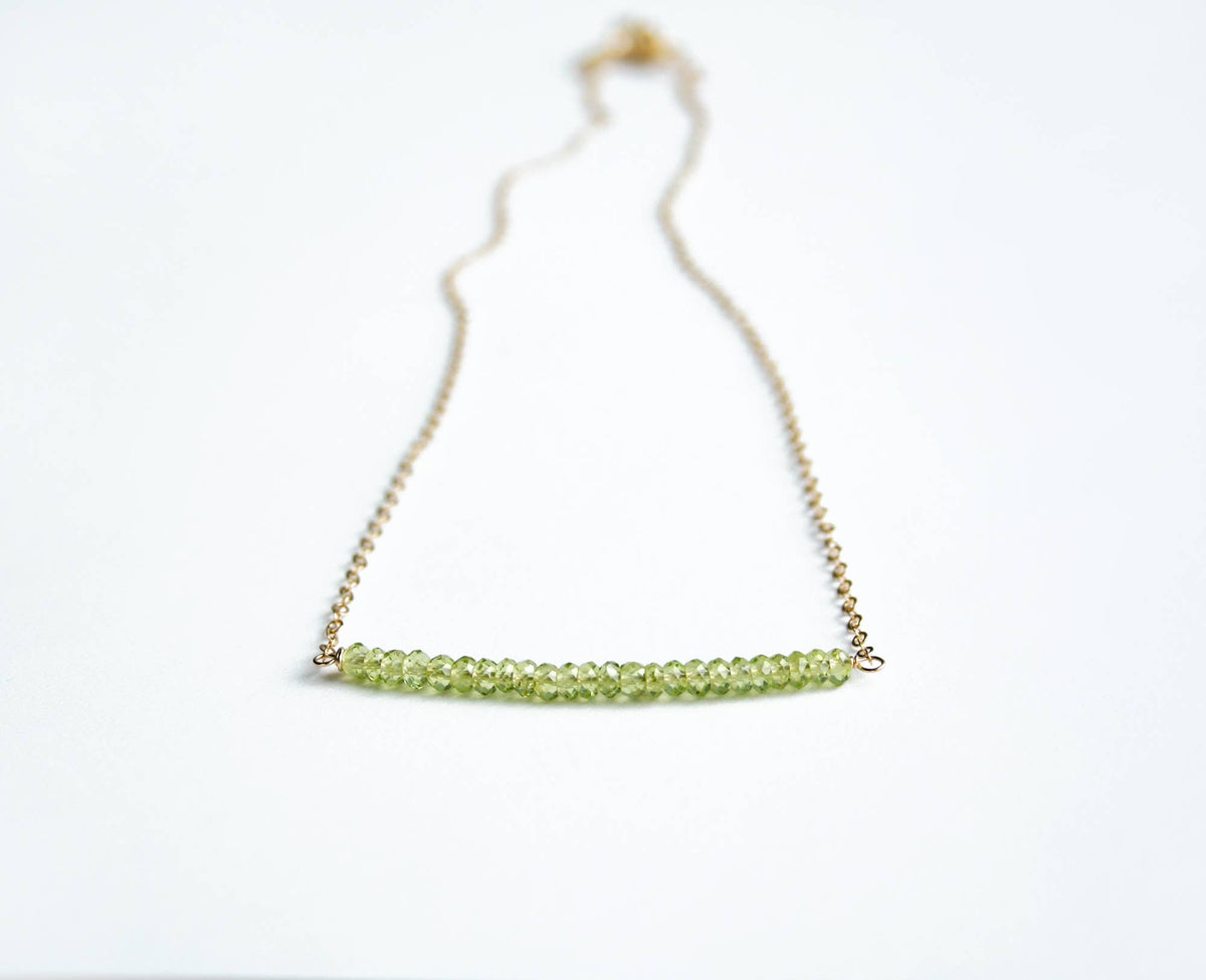 Peridot Necklace | Gold Filled