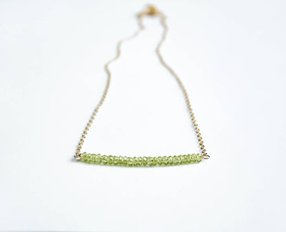Peridot Necklace | Gold Filled