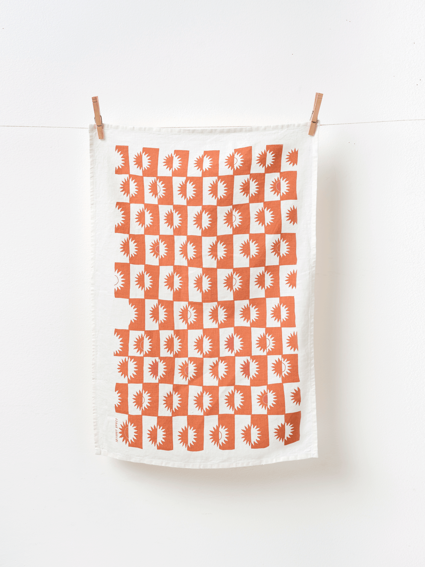 Sunrise Linen Tea Towel