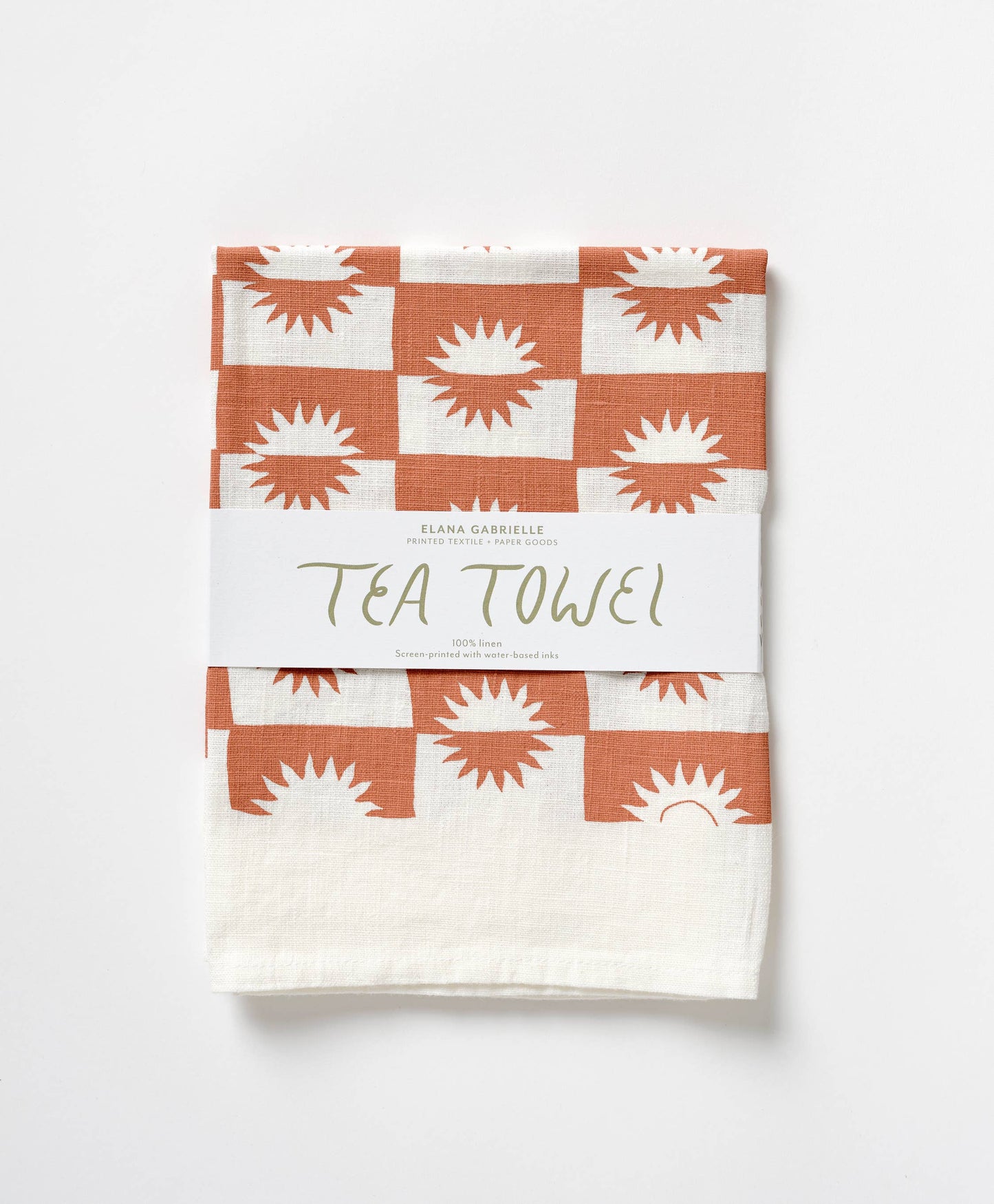 Sunrise Linen Tea Towel