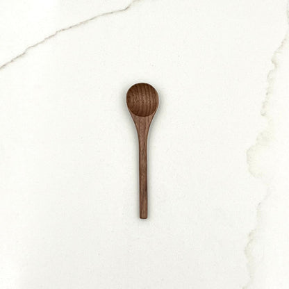 4" Walnut Wood Tiny Spoon