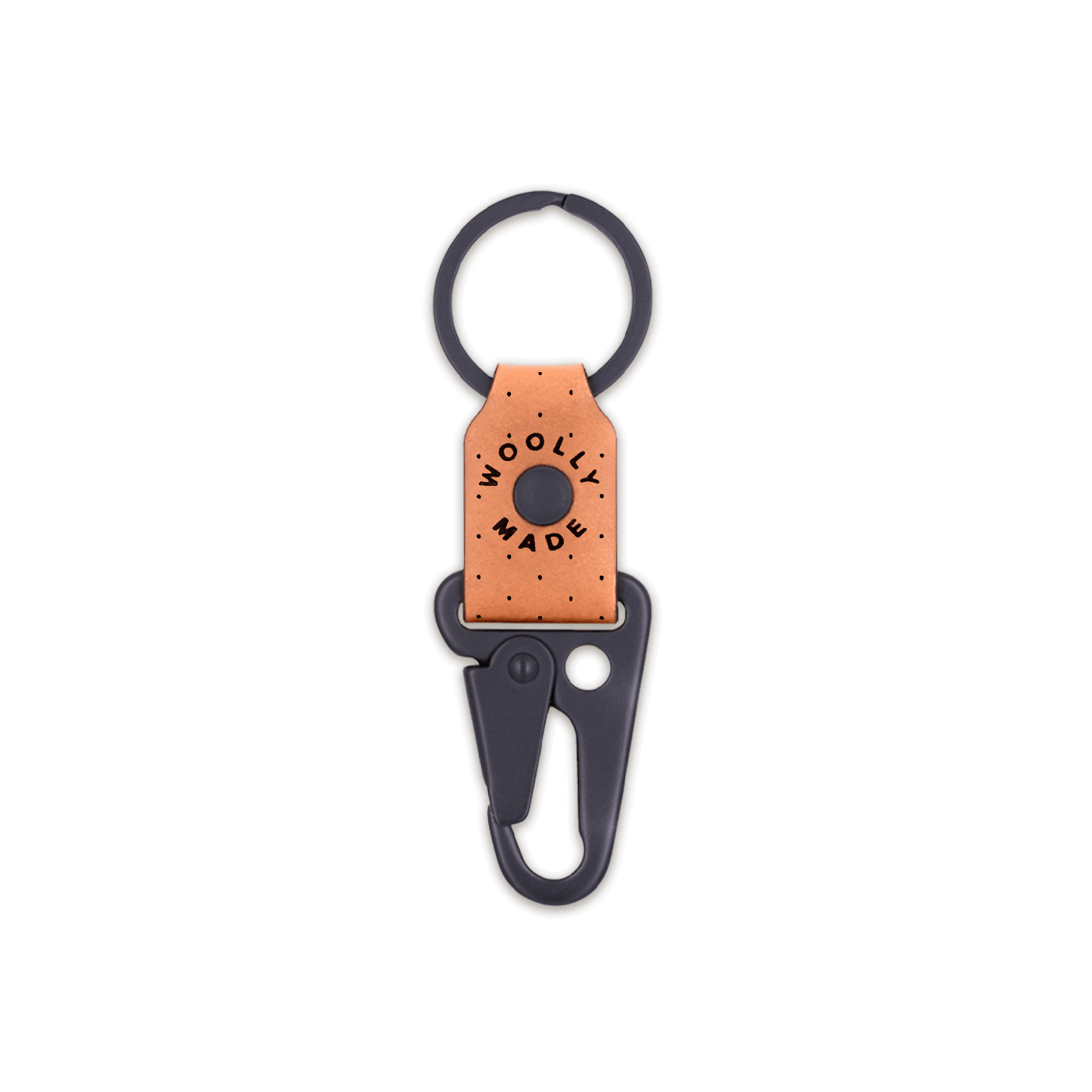 Woolly Made - Clip Keychain: Tan