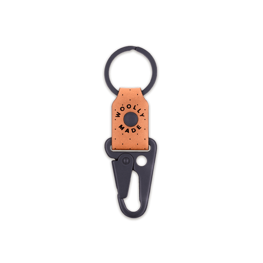 Woolly Made - Clip Keychain: Tan