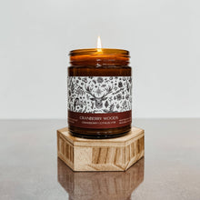 Load image into Gallery viewer, Cranberry Woods | 8oz Amber Jar Soy Candle
