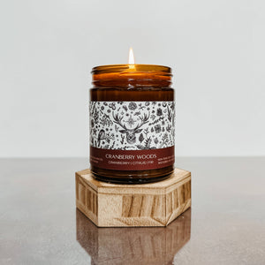 Cranberry Woods | 8oz Amber Jar Soy Candle