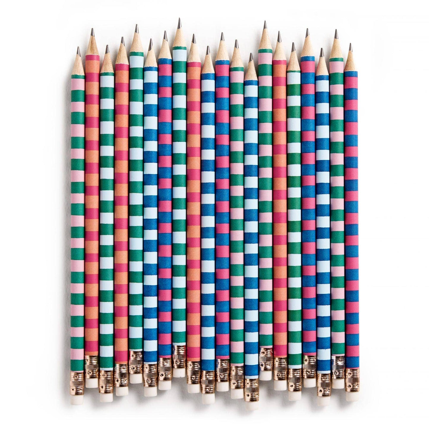 Varsity Stripes Set of 10 Pencils