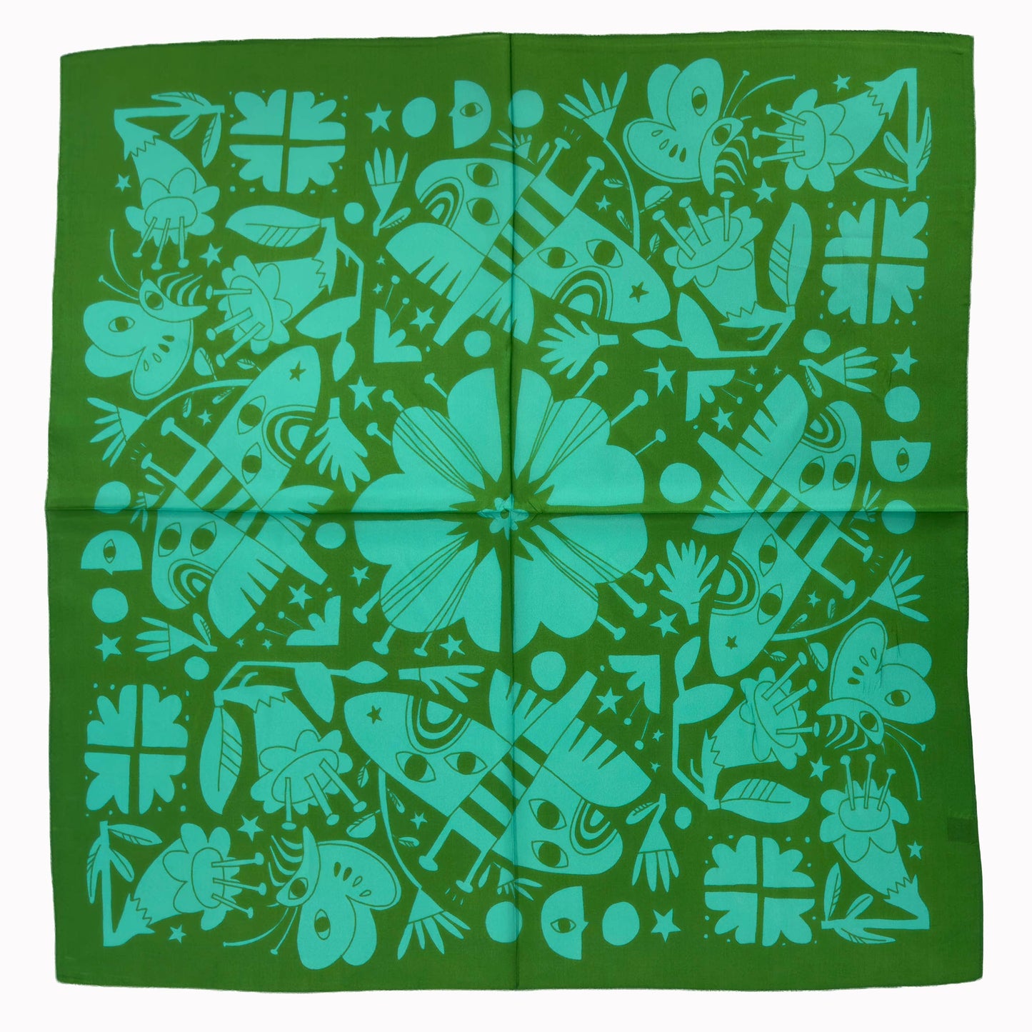 Night Pollinators Scarf | 100% Silk