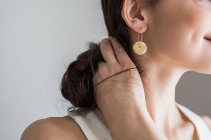 Porcelain Sun Hoops