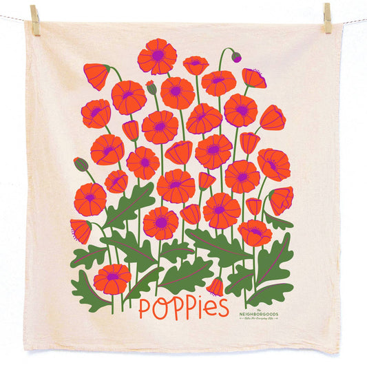 The Neighborgoods - Poppies Tea Towel