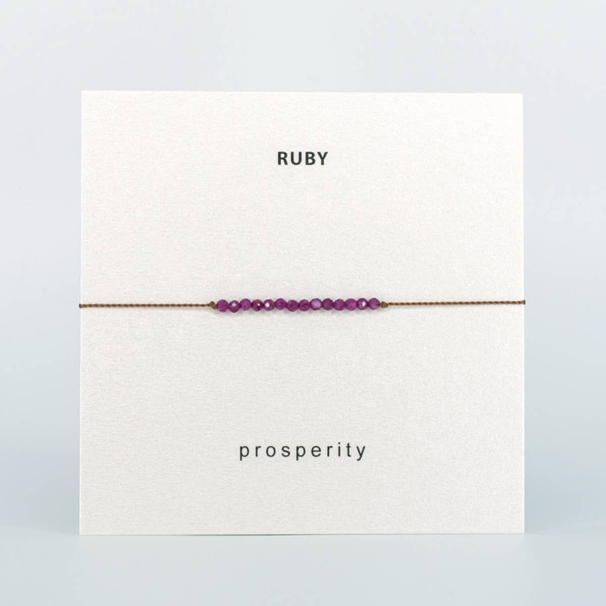 Ruby Prosperity Bracelet