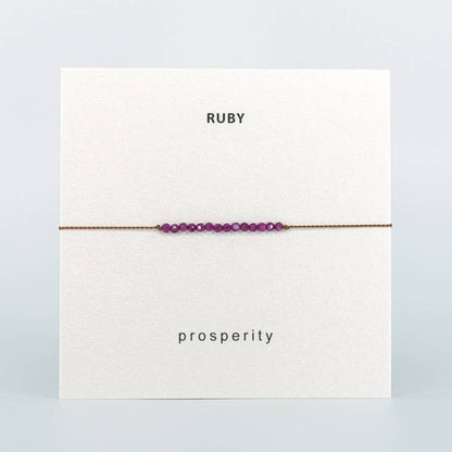Ruby Prosperity Bracelet