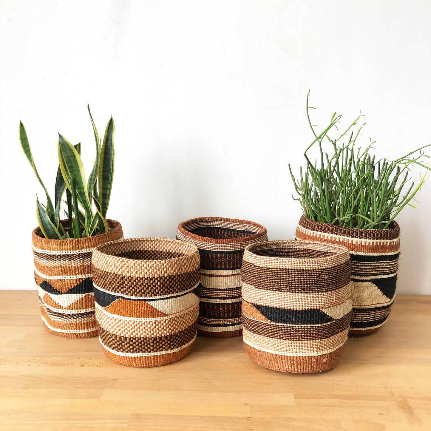 Fine Weave Baskets (Assorted): Medium