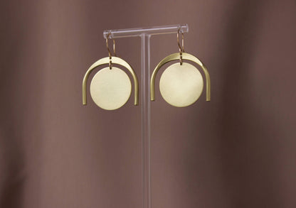 Large Thera Earrings Brass/GF EarWire