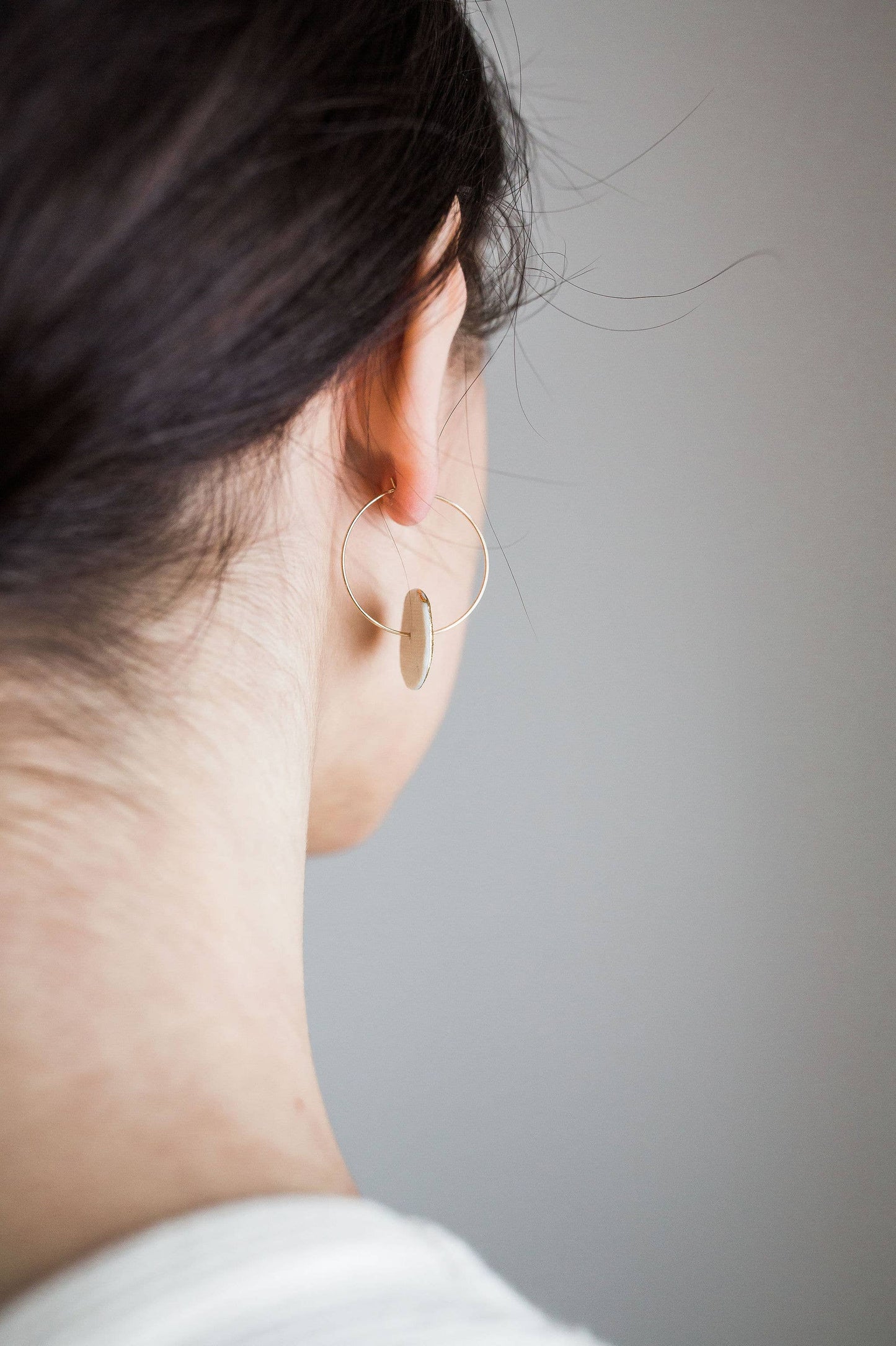 Porcelain Sun Hoops