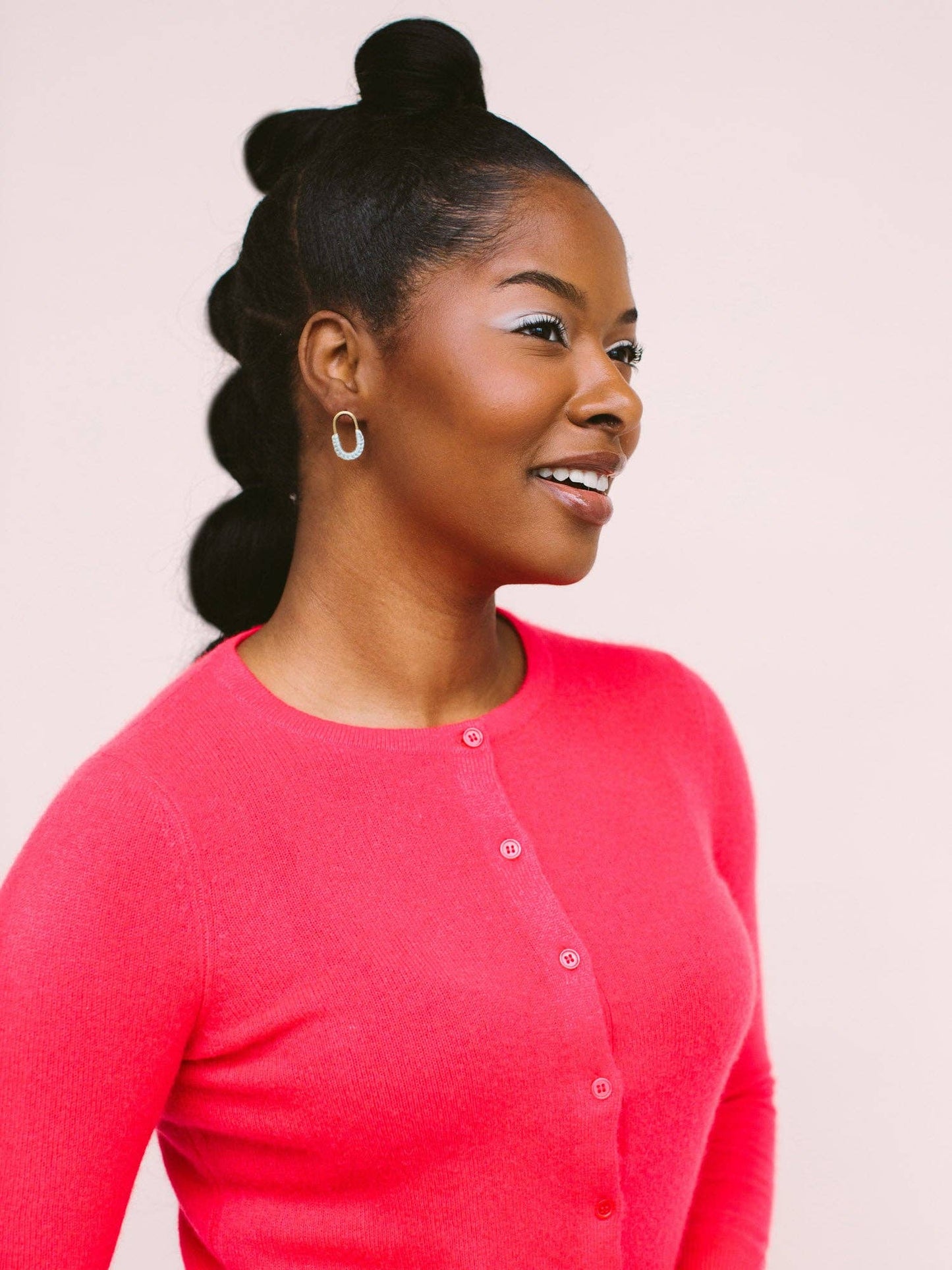 Mini Macramé Link Earrings: Dayglow