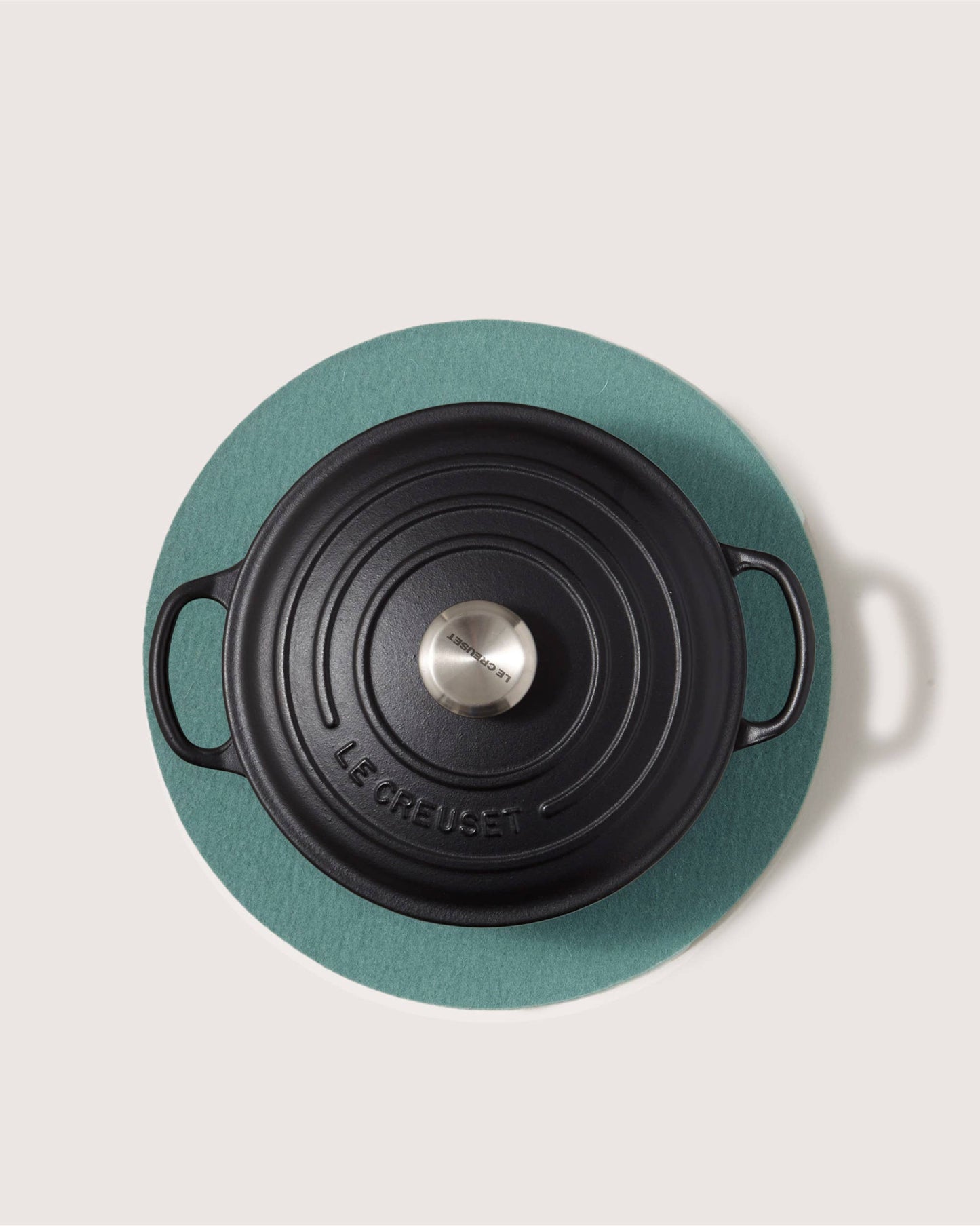 Merino Wool 12" Trivet - Spruce